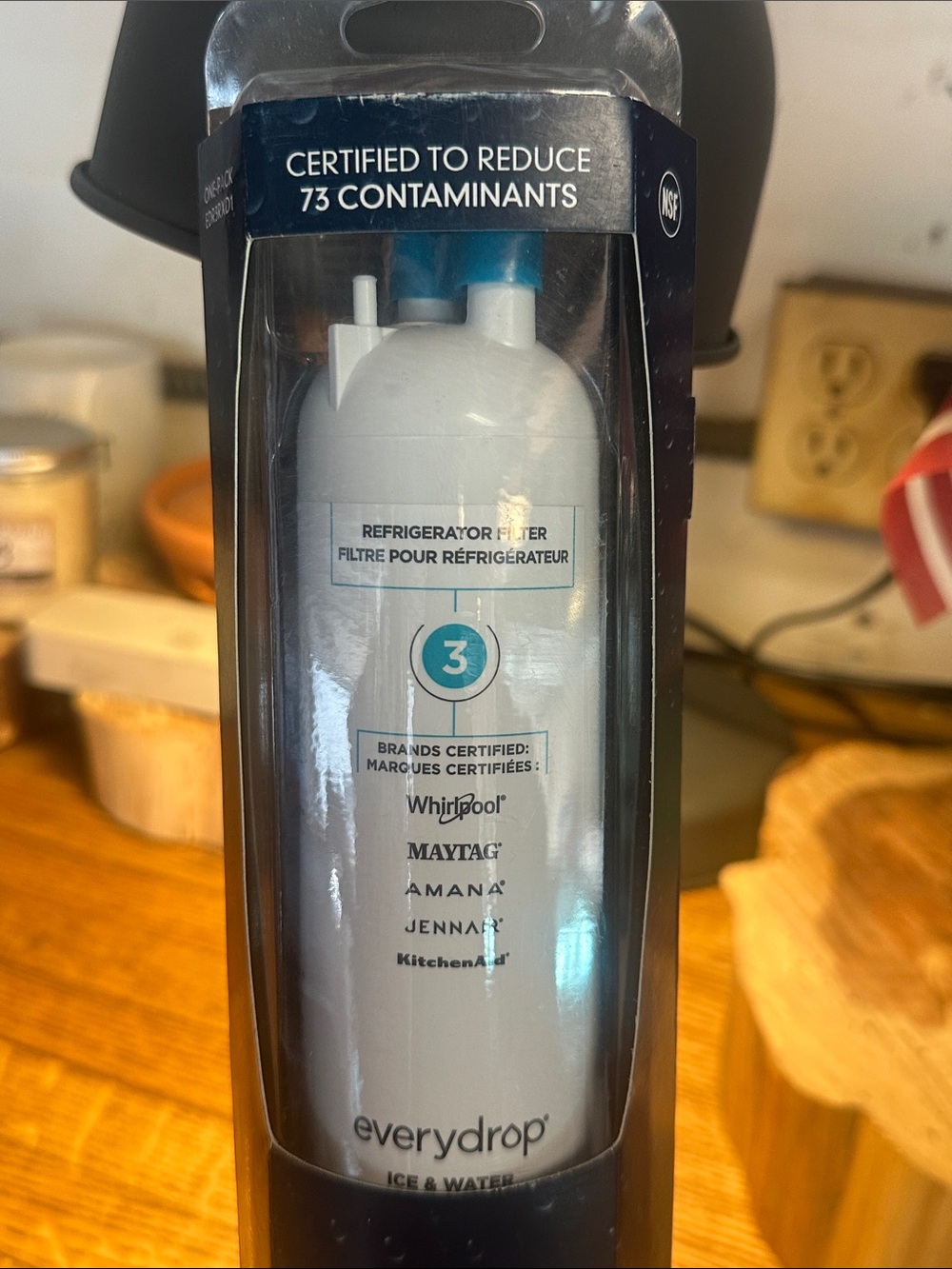 EVERYDROP Refrigerator Water Filter 3 — White Replacement Filter